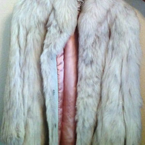 Silver Fox fur coat - Jacket